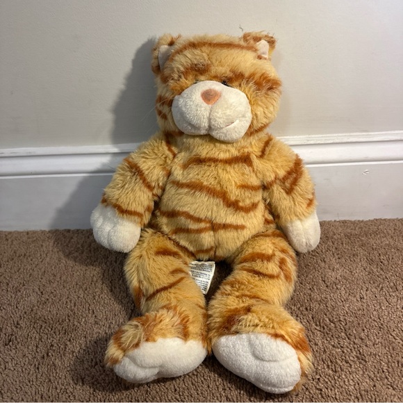 Build-A-Bear Other - Build A Bear BABW Vintage Tabby Cat Plush Stuffed Animal Orange Stripes Retired